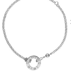 Cartier LOVE BRACELET WHITE GOLD, DIAMONDS